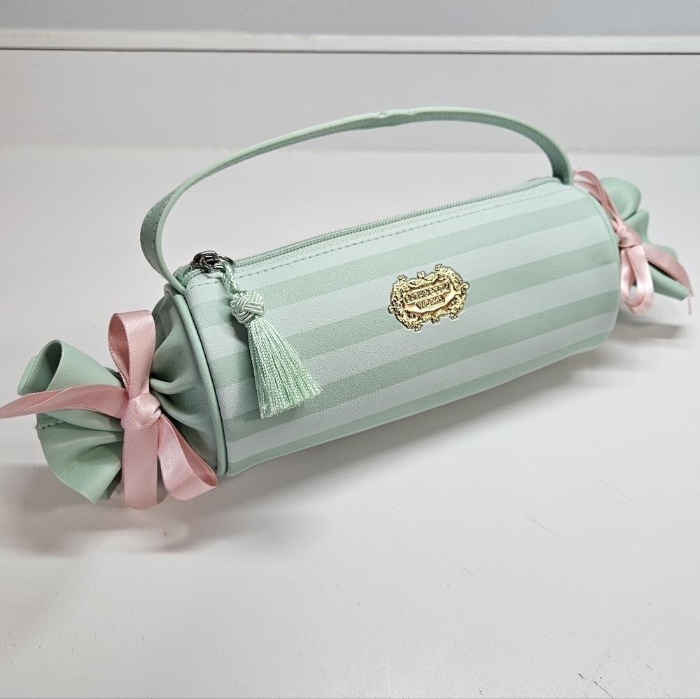 NEW Bath & Body Works Sweetest Song Candy Striped Mini Bag Purse Cosmetic BBW